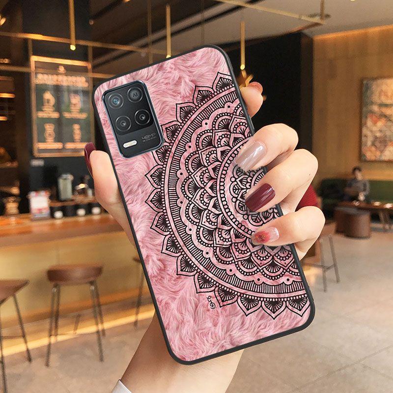 Puzdro Mandala Palace Flowers Kryt na telefón Pre oppo Realme 8Pro 6PRO 6i 7pro 9i 9pro C11 C21Y C21 C25Y C25S C3 Q3S XT Puzdrá coque