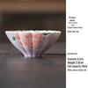 Hand-painted Peony Ceramic Tea Set: Purple Smoke Teapot, Lid Bowl, Master Cup, Tasting Cup, Pot Stand, Cup Mat, Coffee Cup