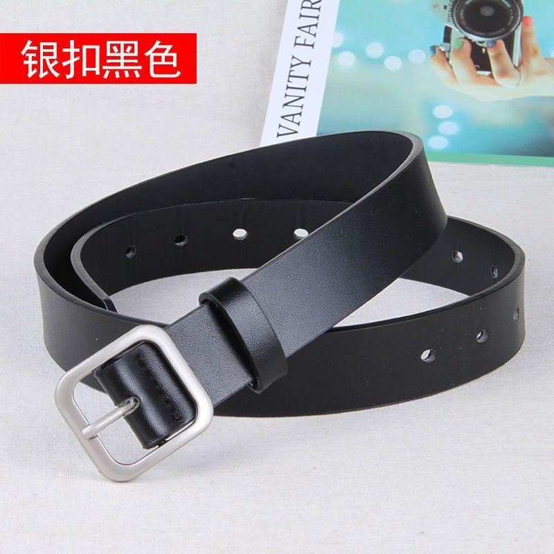 Curea Elegantă Minimalistă pentru Femei, Stil Coreean, cu Cataramă Pătrată, pentru Look-uri Casual