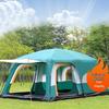 Tenda de Camping Portátil de Luxo com Múltiplos Cômodos para 4-10 Pessoas - Design Espaçoso à Prova de Chuva