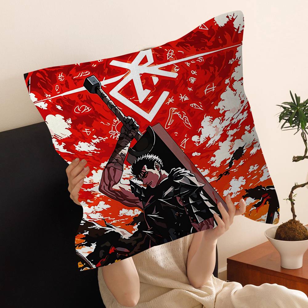 Anime B-berserk Pillow Gift Home Office Decoration Bedroom Sofa Car Cushion Cover Case 45x45