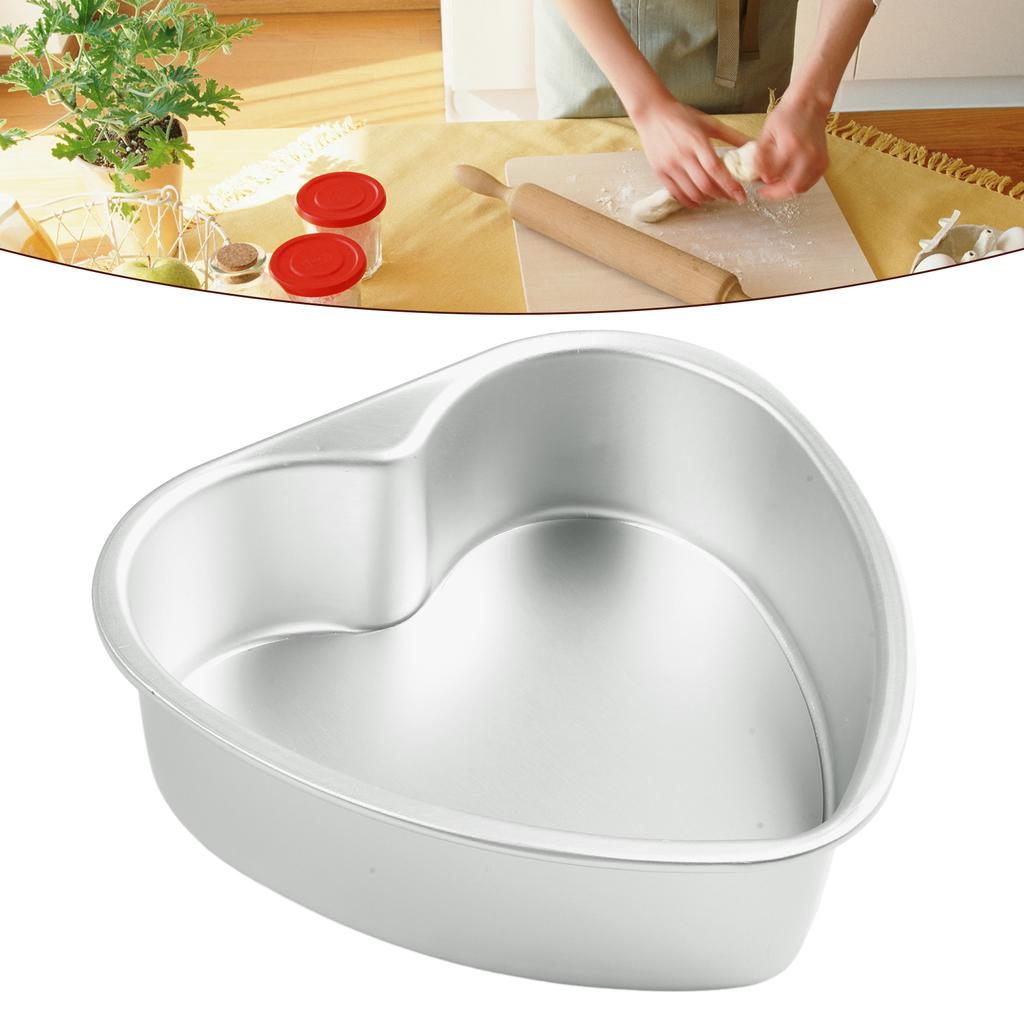 Enjoy Baking with our Heart Shaped Aluminium Cake Pan 3 to 10 Inch Sizes