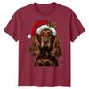Spaniel Dog Christmas Holiday Animals Unisexs Unisexs Graphic Tee Festive Tee
