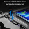 Upgrade 27W Quick Charger LED Intelligent Docking Station USB Shunt Hub For Tesla Model 3 Y 4 Ports Powered Splitter Extension