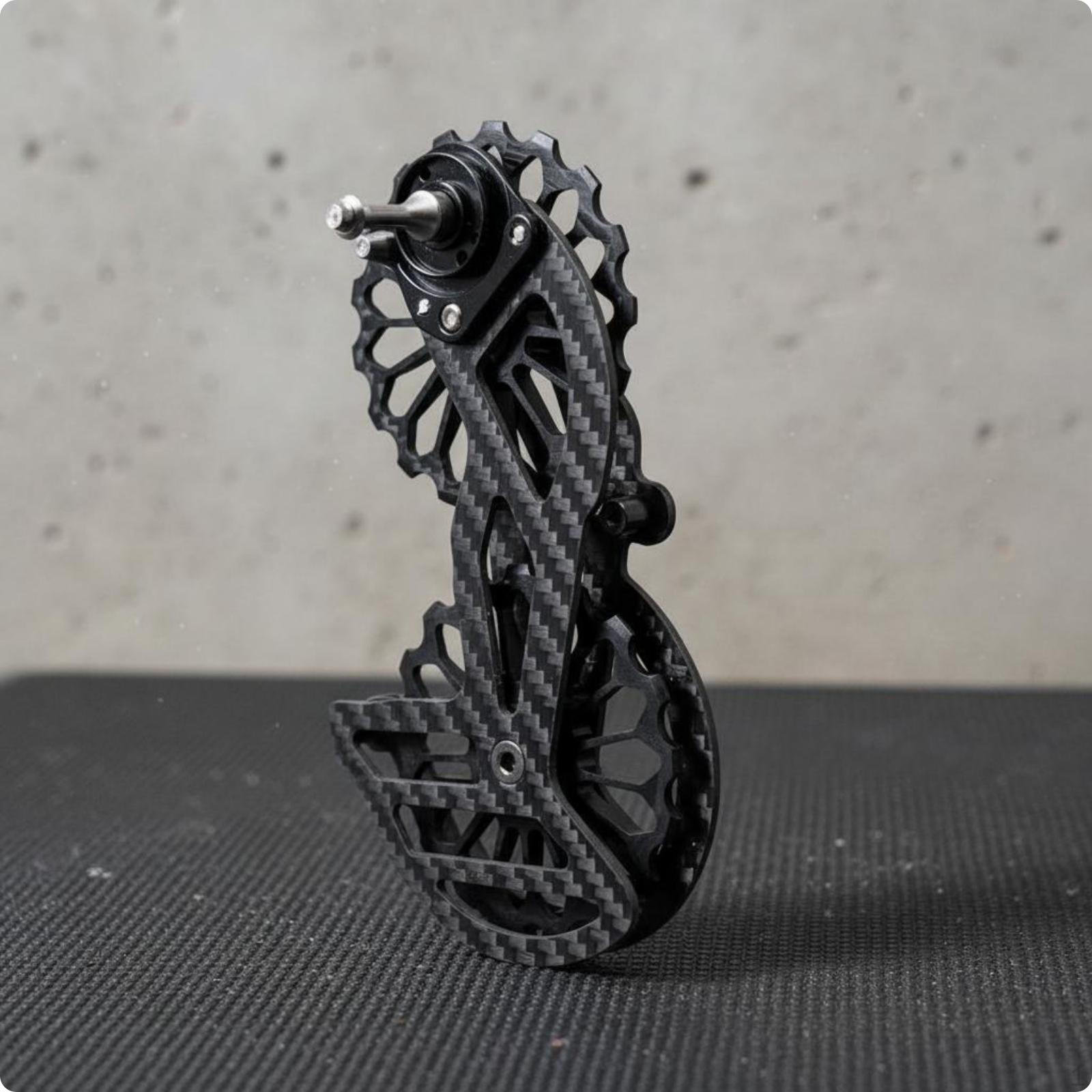 Rear Derailleur Pulley Carbon-Fiber-Style Guide Wheel