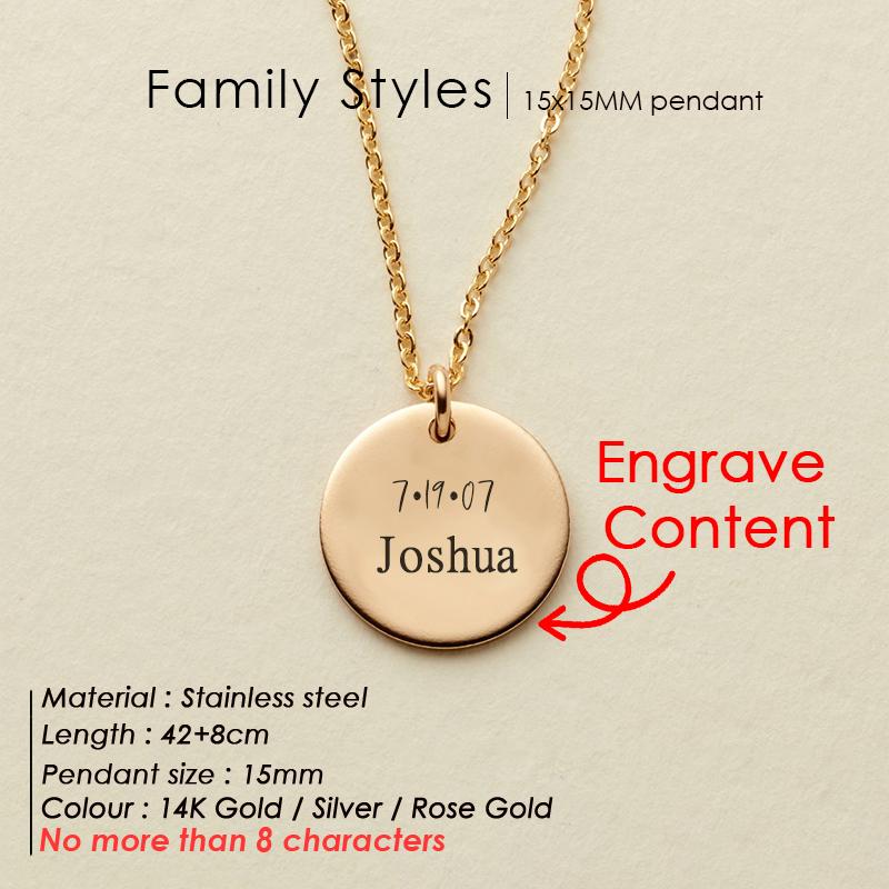 EMANCO Romantic Personalized Pendant Necklace Women Stainless Steel Necklace Dainty Necklace Floral Jewelry