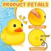 1/2Pcs Giant Rubber Duck 10.2 Inch Duck Giant Rubber Duck Large Rubber Squeaky Big Yellow Rubber Ducks