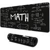 Math Formula Black Mouse Pad Science Geek Desk Mat Equation Pattern Gaming 90x40 Xxl Mousepad Student Office Decor Keyboard Mat