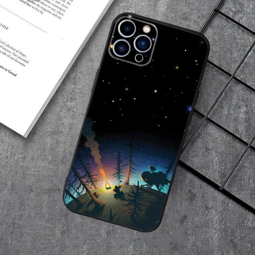 Outer Wilds Game Phone Case For Apple iPhone 15,14,13,12,11,XS,XR,X,8,7,Pro,Max,Plus,mini Silicone Black Cover