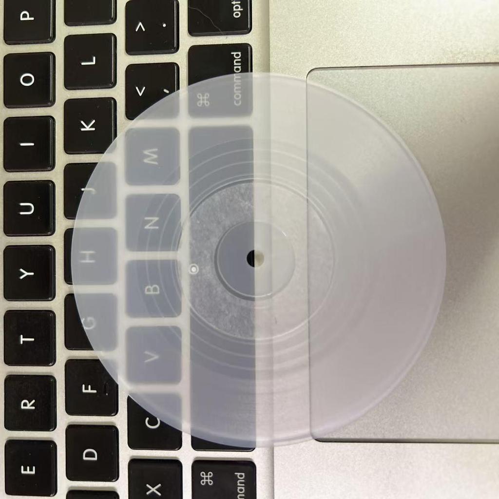 Retro Vinyl Record Non-slip Coaster - Round ABS Plastic Coffee/Tea Cup Mat with Heat Insulation