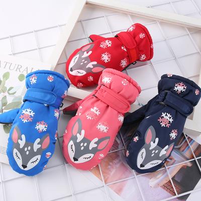 Kinder Warme Handschuhe, Winter Fleecegefütterte Kältefeste Handschuhe
