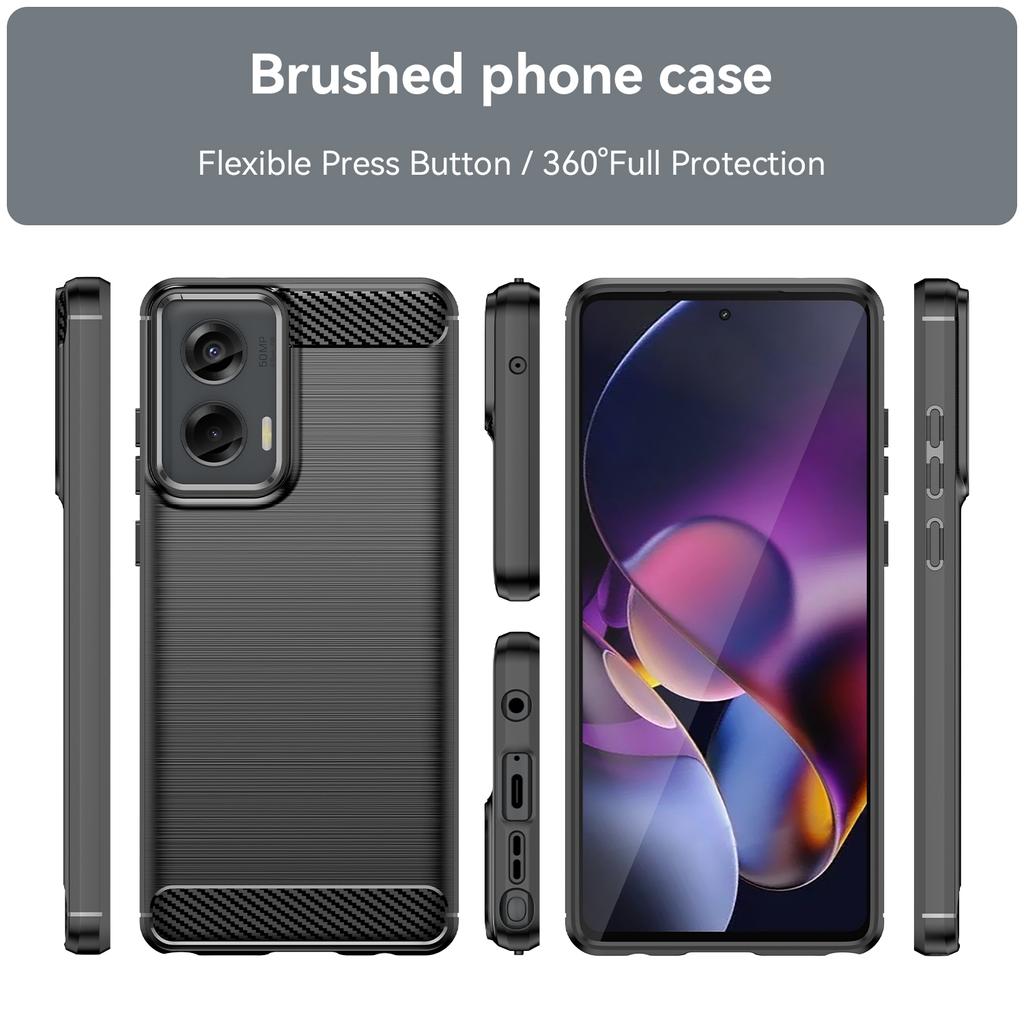 Shockproof Matte Case For Motorola Moto G Stylus 5G 2024 Luxury Silicone Cover for moto g stylus 2024 Soft Carbon Fiber Cases
