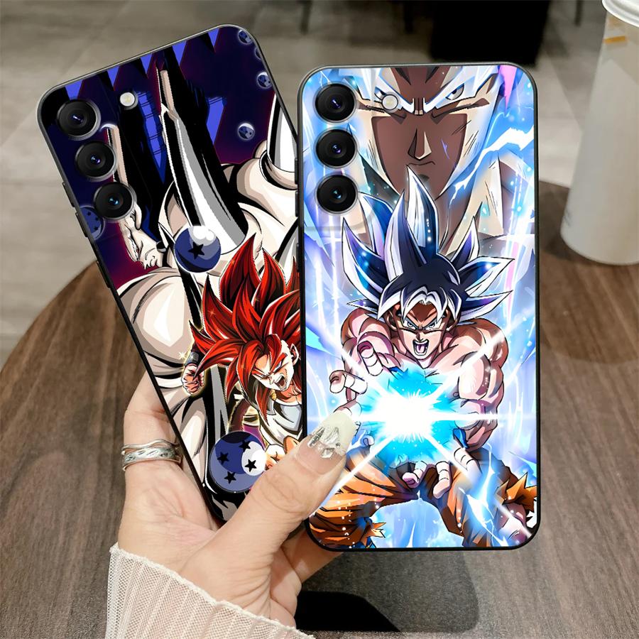 Goku D-Dragon Balls Black Soft Phone Cover Case for Samsung Galaxy A36 A32 A23 A53 A35 A51 A73 A22 A52 A25 A71 A26 A72 A24 A55