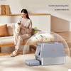 Large Easy-Clean Stainless Steel Cat Litter Box - Anti-Splash and Leak-Proof Enclosure
