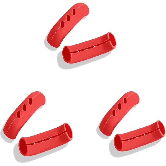 6Pcs 3 * 0.8'' Silicone Assist Handle Holder Grip, Cast Iron Skillet Handle Covers Heat Resistant, Non Slip Pot Grip Handle Sleeve, Hot Handle Holder