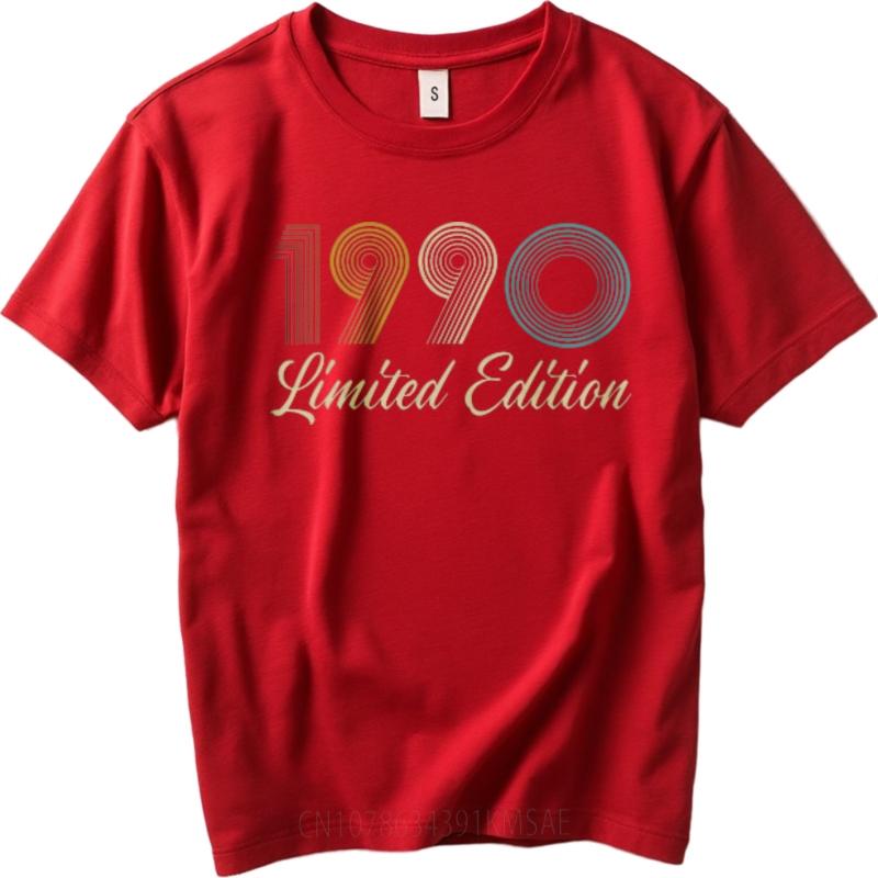 Футболка большого размера Мягкая Для мужчин Футболка с круглым вырезом Большого размера Один Девять Девять Ноль Ограниченная серия Ретро Для нее Футболка Быстросохнущая Рубашка S