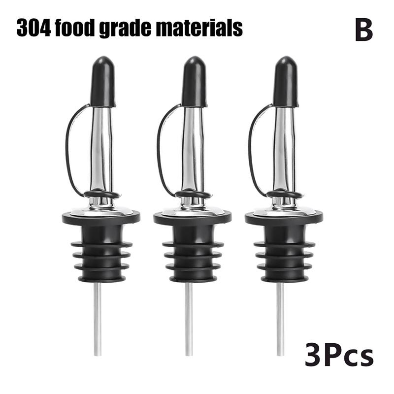 נירוסטה ליקר שמן יין בקבוק מוזג אטום בפני נזילות פקק פיה אטום פיית מתקן חומץ חרוטי