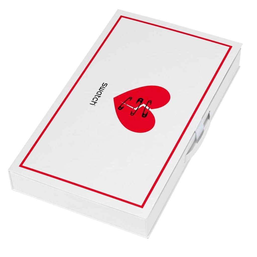 Swatch SWATCH VALENTINE'S DAY SUOZ718 Wristwatch, Red