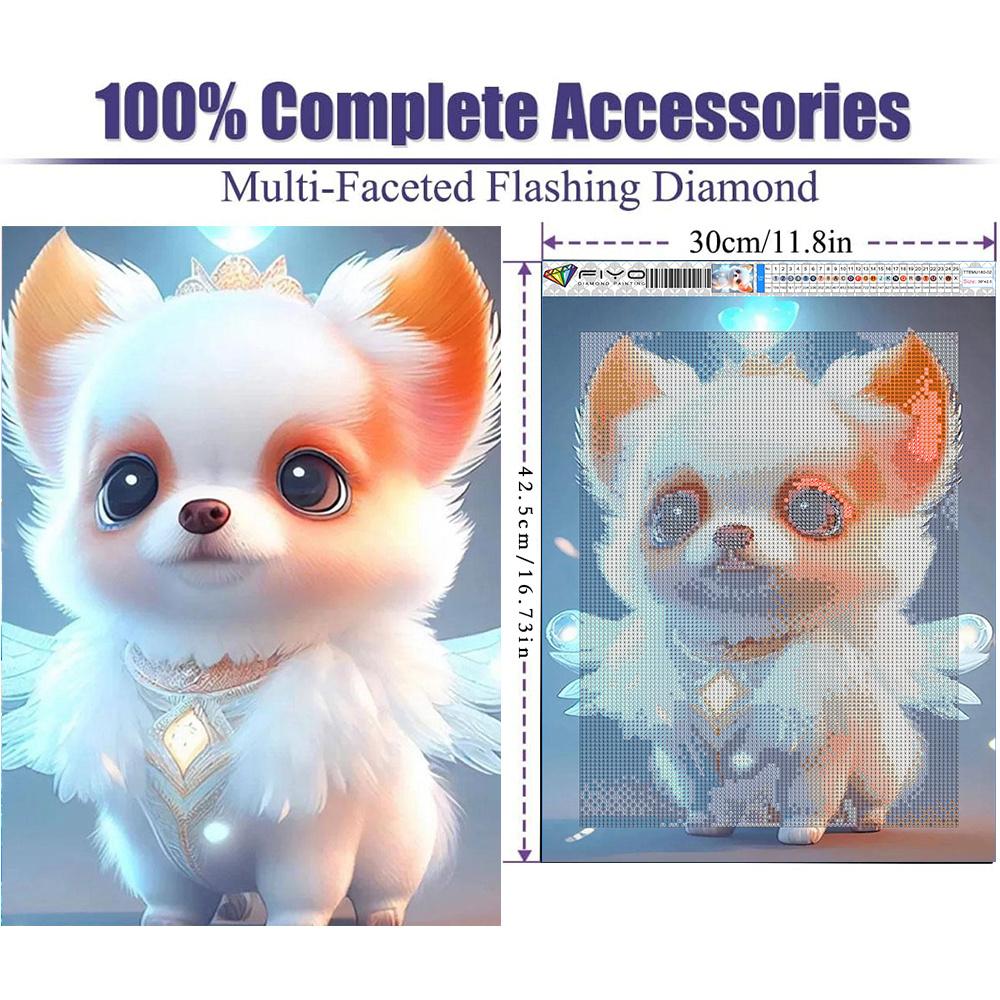 

5D Алмазная картина Полный круглый дрель Алмазный мультфильм Может любить собаку Дельфин Алмазная картина Ручная работа Diy Алмазная мозаика Картина Украшение дома Without a frame белый