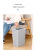 Luxurious Press-Lid Large Capacity Plastic Trash Can for Home, Kitchen, Bathroom, and Living Room