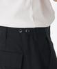Musinsa Standard Back Satin Parachute Cargo Pants [Black]