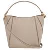Tory Burch Mcgraw Logo Magnetic Snap Bucket Bag Women Handbags Terracotta-Gray 158500-200