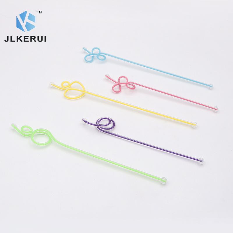 Color Core Acrylic Swizzle Sticks - Creative Drink Stirrers for Cocktails