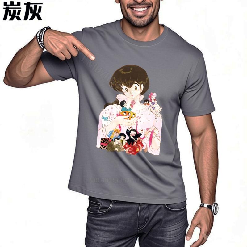 Tshirt Men Adult New Teeshirts Anime Girl With Pets Short Sleeve Classic Tshirt Cool Cotton Essential Teeshirts