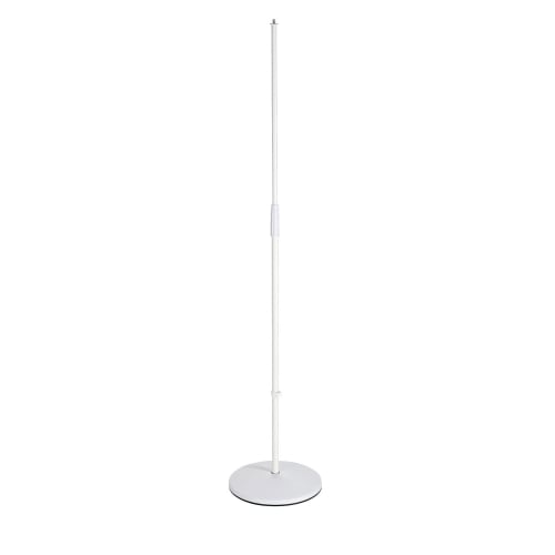 K&M 260/1 Pure White Straight Microphone Stand (26010W)