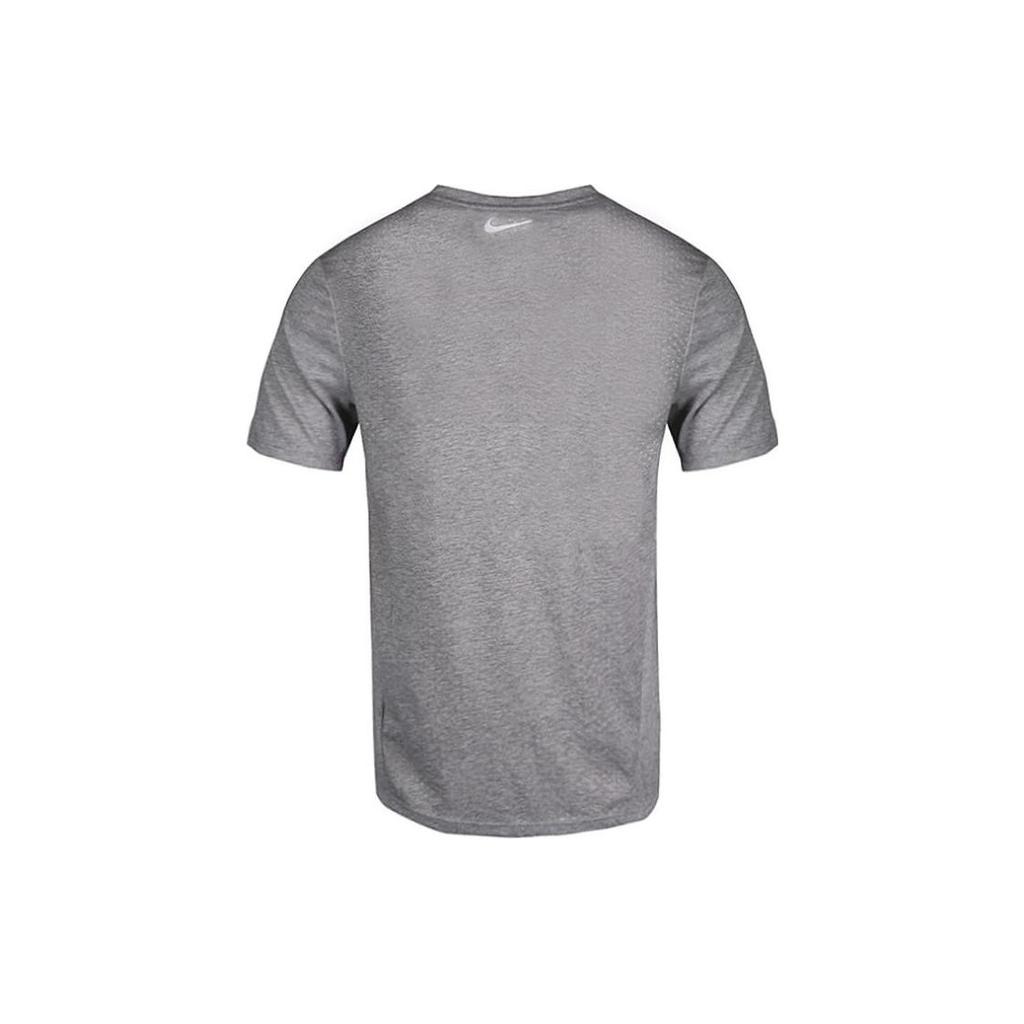 Nike T Shirts Men's Gray Crew Neck Moderate Straight Fit 892814-036