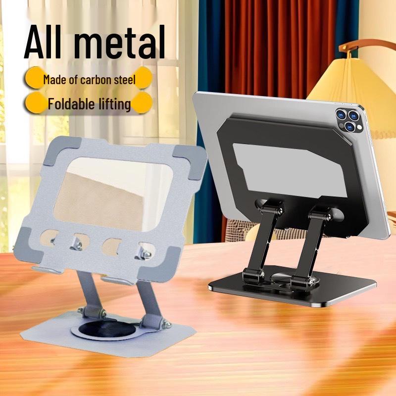 Universal Adjustable All-Metal Desktop Stand for Phones and Tablets