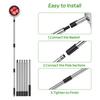 Long Handle Fruit Picker Metal Fruit Harvesting Claw with Cloth Bag Stainless Steel Pole Adjustable Tree Fruit Harvester for Apples