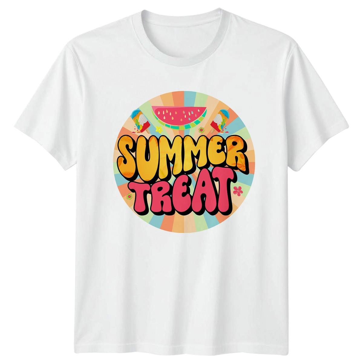 Summer Treat T-Shirt Groovy Retro Summer Vacation XXXXL
