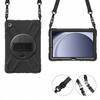 Armor Case with Handle and Strap for Samsung Galaxy Tab A9 Plus 11 (Black)