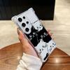 Black Cat Cartoon Art Phone Case For Samsung Galaxy S25 FE S24 S23 S22 S21 Ultra S20 Plus Note 20 10 S25FE Soft Shockproof Cover