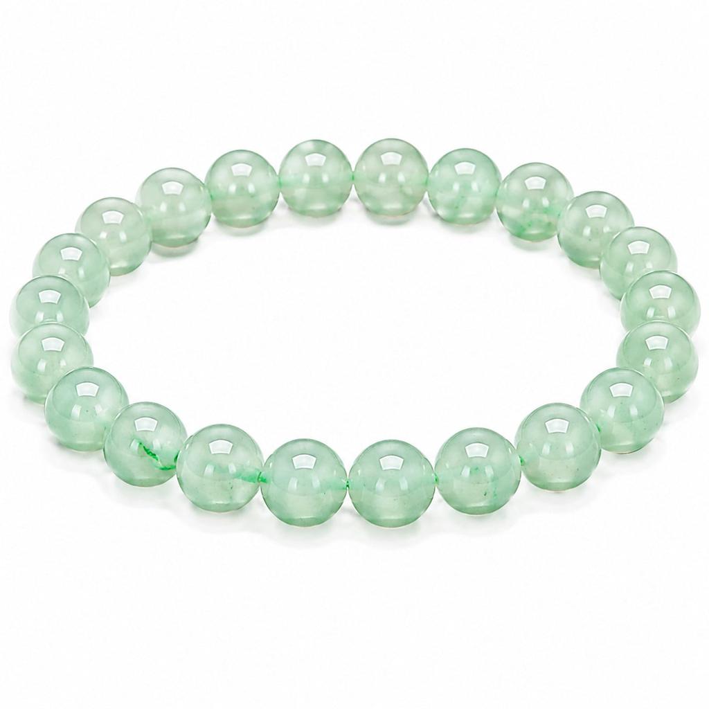 Natural Crystal Bracelet for Women Men, 8mm Semi-Precious Gemstone Beaded Stretch Bracelet, Yoga Chakra Energy Jewelry, Unisex Gift