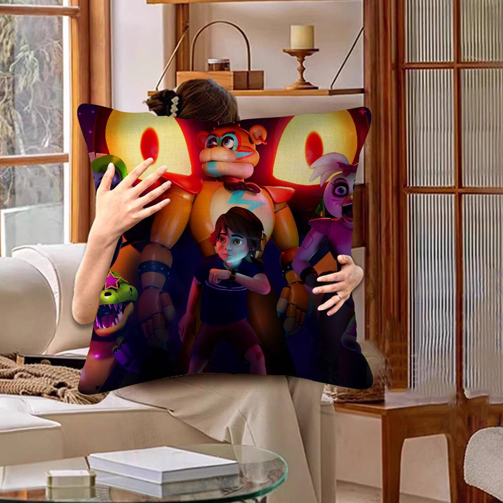Five N-Nights At F-Freddys Fashion Maple Design Cushion Cover Happy Autumn Harvest Decor Holiday Decorati Pillow Cover