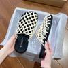 A New Style of Flat-bottomed Woven Toe Half-slipper Women's Shoes with A Lazy Person's Hollowed-out Style