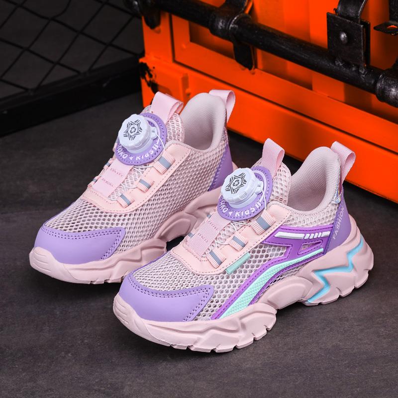 Children Sports Shoes Boy Sneaker Black Mesh Summer Breathable Kids Casual Shoes Boy Running Tennis Running Sneaker