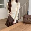 Turtleneck Sweater Casual Pullover Fashion Women Autumn Winter Korean Knitted Thick Sweaters Bottom Sweater Woman Jumper 29559