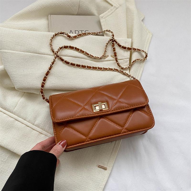 Trendy Retro Casual Crossbody Bag Stylish Fall Collection Unique Design Square Bag