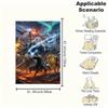 Fantasy Heroes: Epic Adventure Poster PrintBlanket Flannel Throw Blanket for Sofa, Bed, Travel, Camping, Office, Couch, Chair