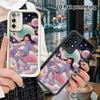 Phone Case: 2D Flat Samsung Galaxy A34 A35 M05 M06 S20 S22 S21 FE Plus 5G Protective Case, Space Girl, Perfect Christmas and Halloween Holiday Gift