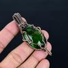 Chrome Diopside Handmade Gemstone Pendant, 999 Copper Wire Wrapped Pendant, Unique Design Jewelry Pendant