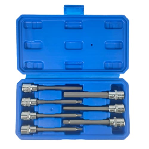 HFS (R) 7-Piece Hex Bit Socket Set with Ratchet Wrench