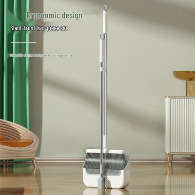 Premium Foldable Broom & Dustpan Set with Soft Bristles