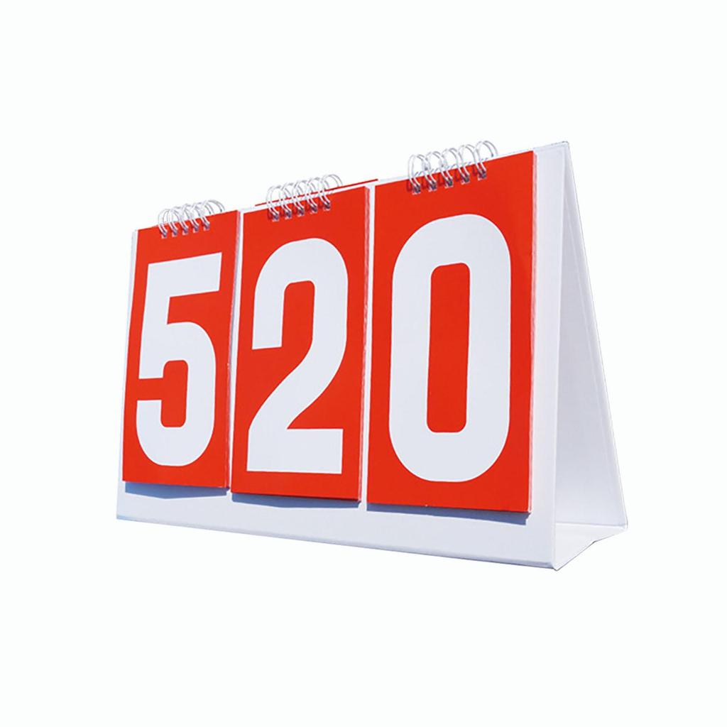 Score Counter Score Keeper Multipurpose Tabletop 3 digits Flip Number Score Board Table Score Flipper for Basketball Baseball