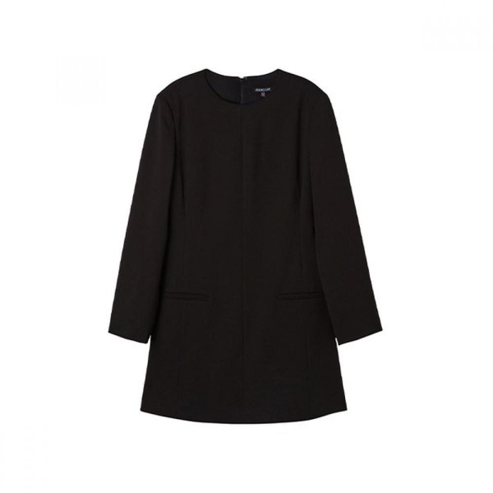 

LAp A Line Mini Dress Round Neck Ar1wo263 BK (black)/FF