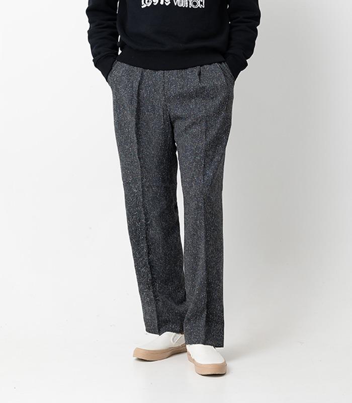 MEVERICK Tweed Pants Shard Black