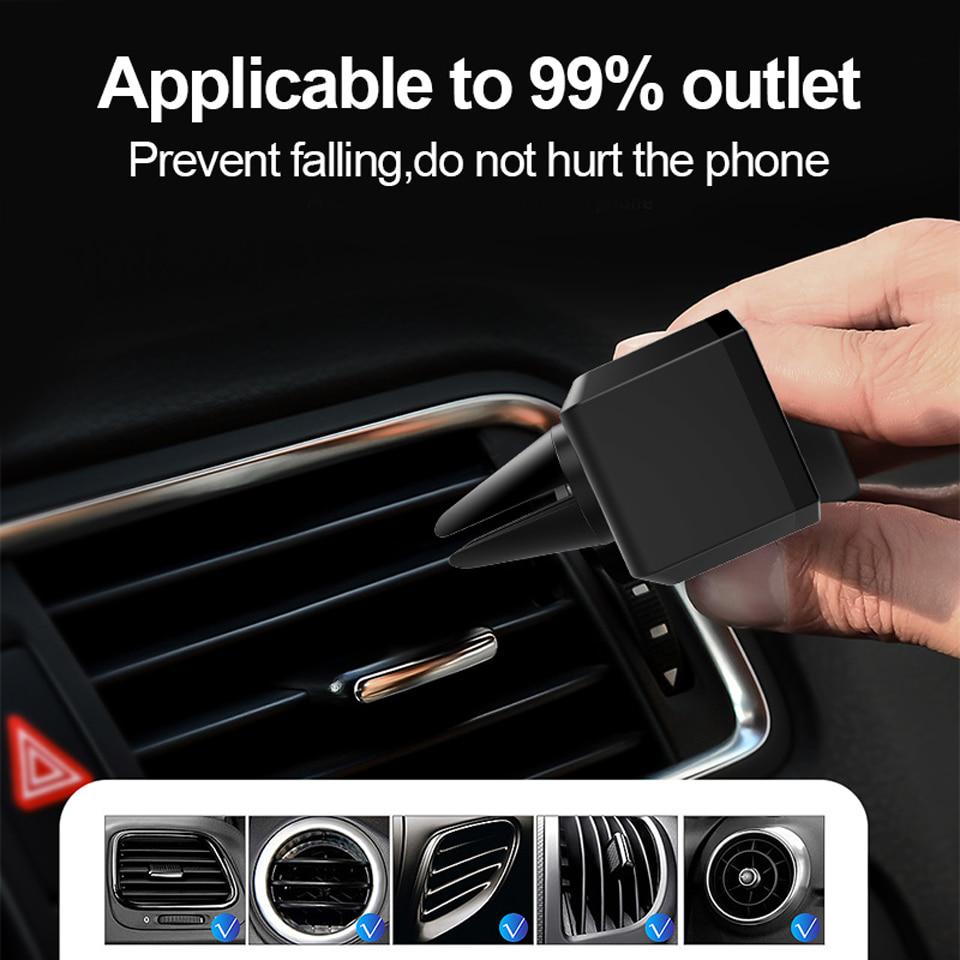 Universal 360 Rotation Car Phone Holder Air Vent Mount Stand No Magnetic Car Smartphone Support for iPhone Samsung Xiaomi Mobile